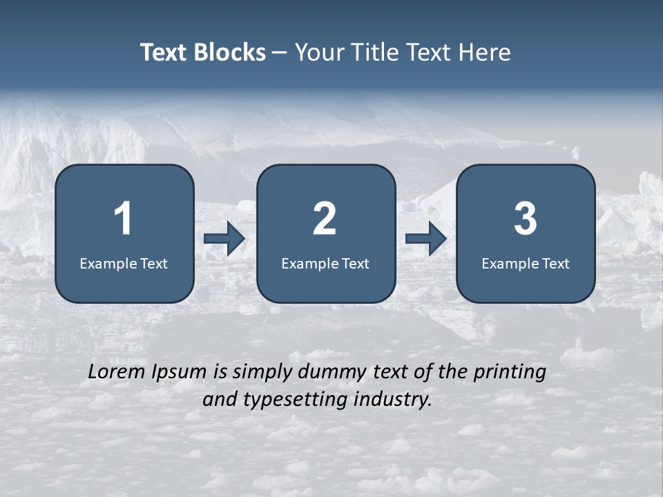 Global Soft Bergs PowerPoint Template