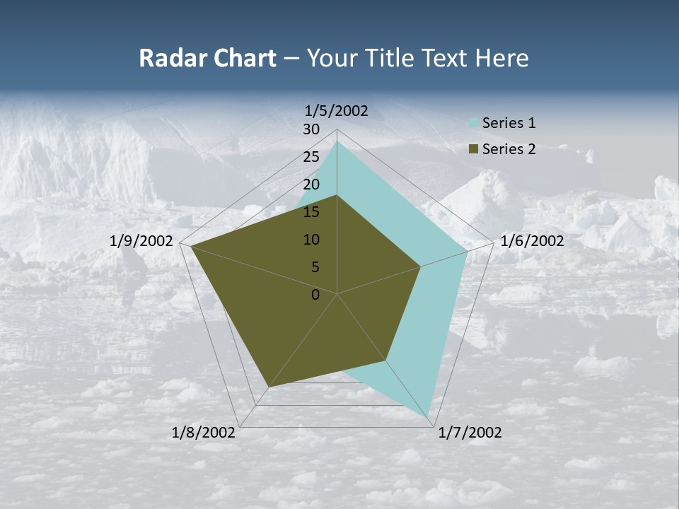 Global Soft Bergs PowerPoint Template