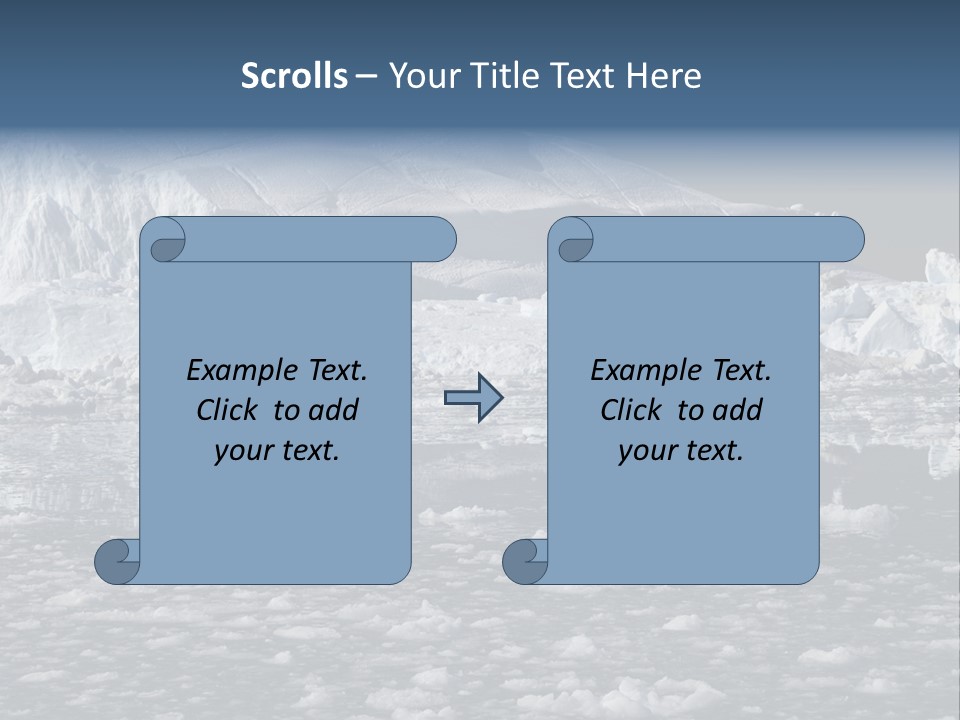 Global Soft Bergs PowerPoint Template