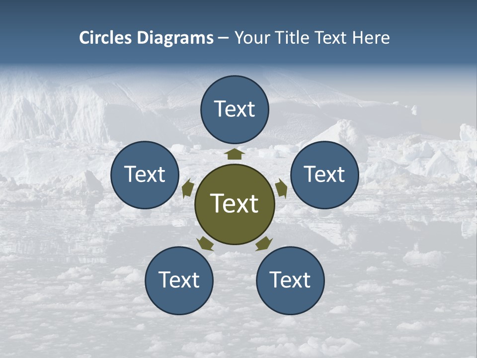 Global Soft Bergs PowerPoint Template