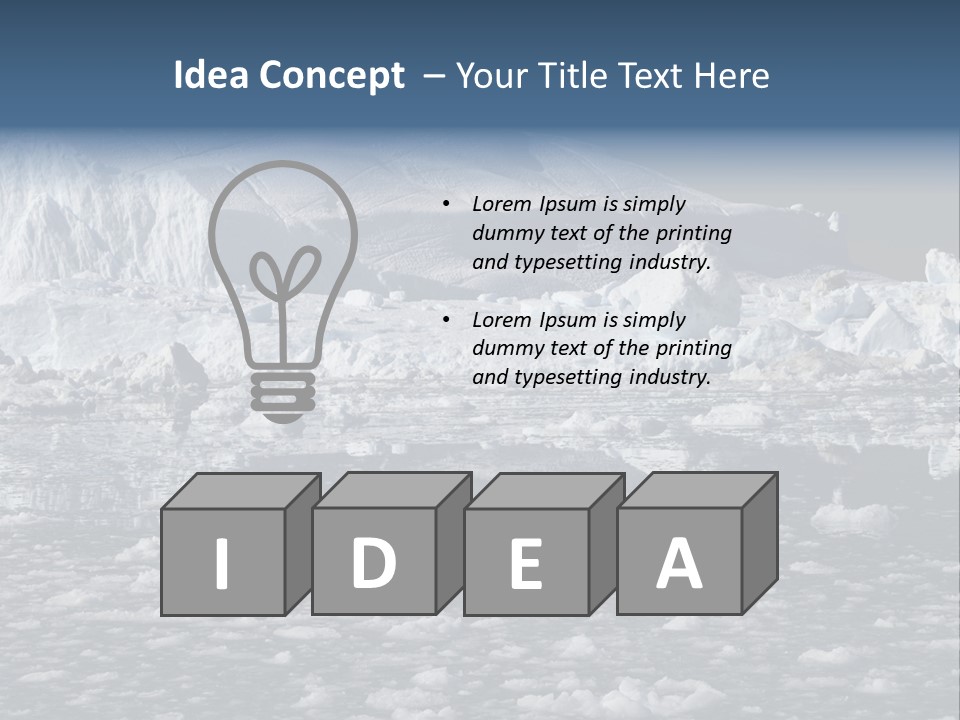 Global Soft Bergs PowerPoint Template