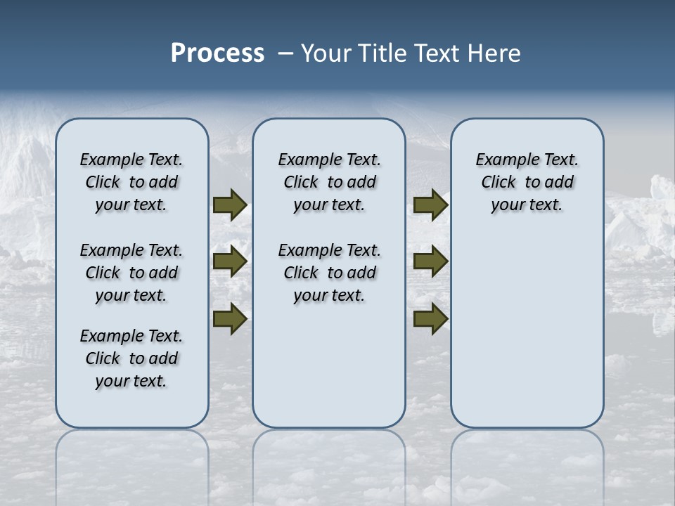 Global Soft Bergs PowerPoint Template