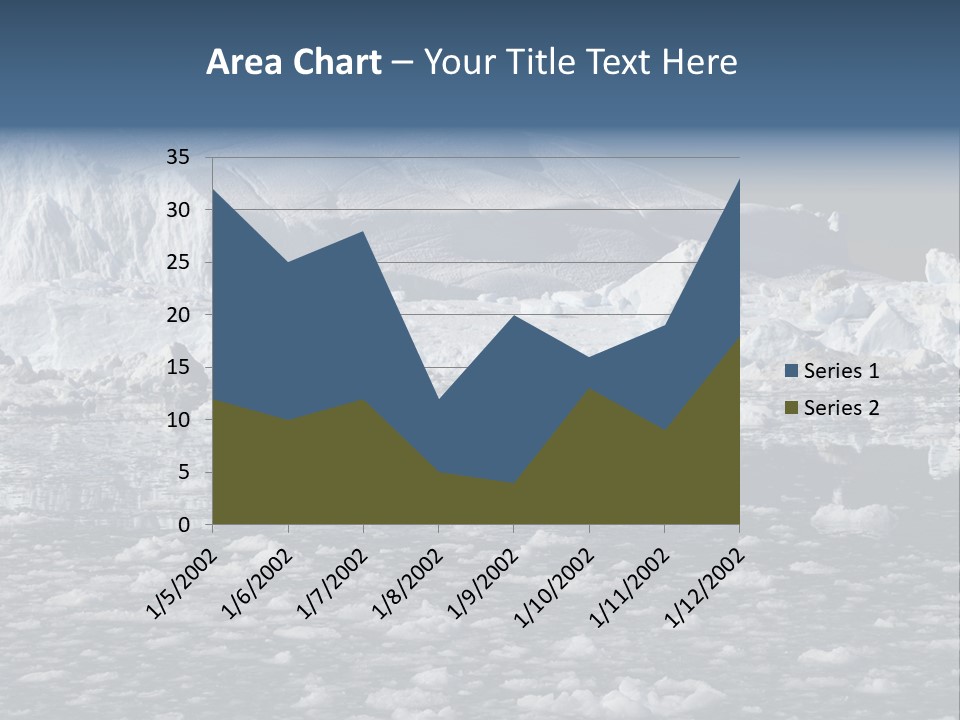 Global Soft Bergs PowerPoint Template