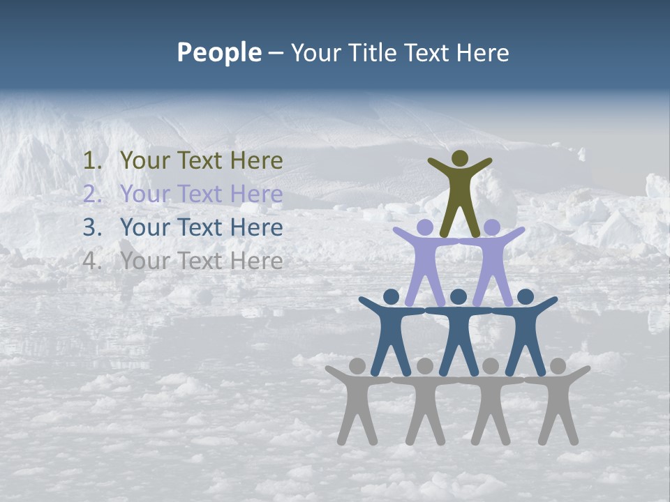 Global Soft Bergs PowerPoint Template