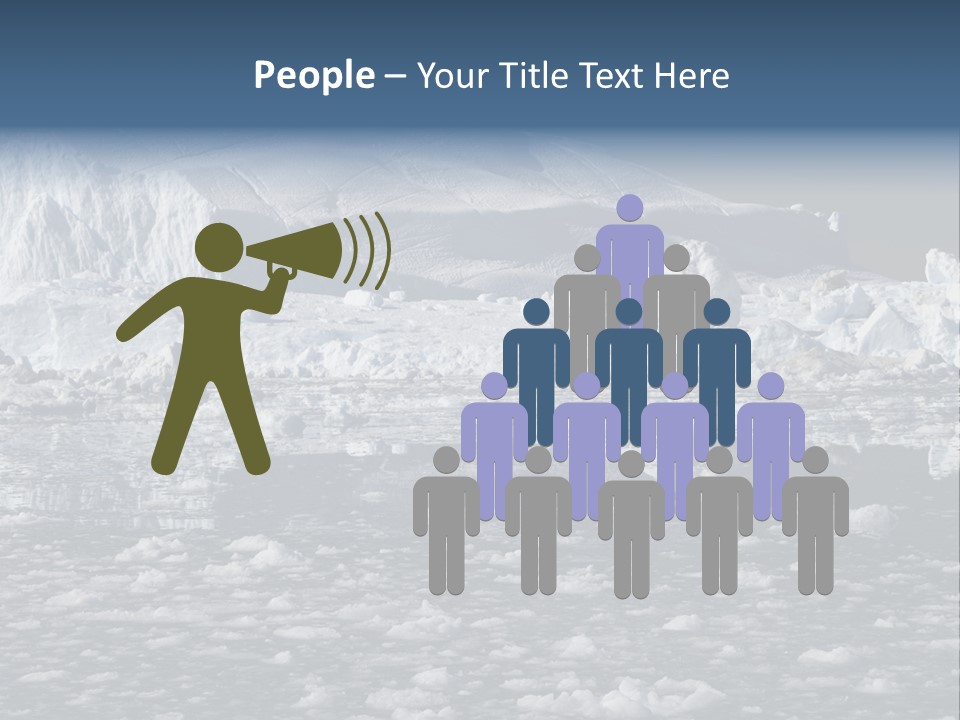 Global Soft Bergs PowerPoint Template