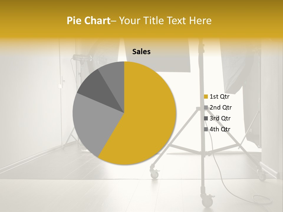 A Photo Studio With Lighting Equipment And Lighting Equipment PowerPoint Template