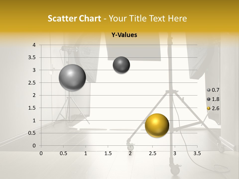 A Photo Studio With Lighting Equipment And Lighting Equipment PowerPoint Template