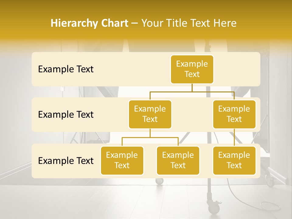 A Photo Studio With Lighting Equipment And Lighting Equipment PowerPoint Template