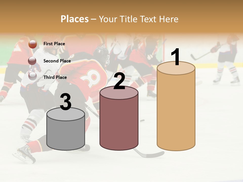 Player Helmet Celebrate PowerPoint Template