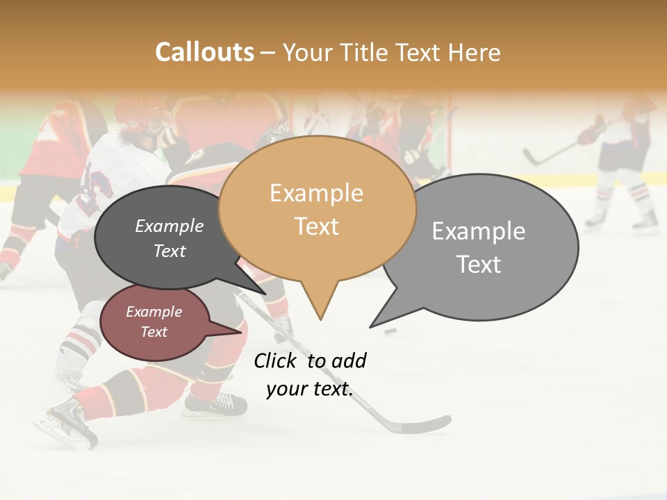 Player Helmet Celebrate PowerPoint Template