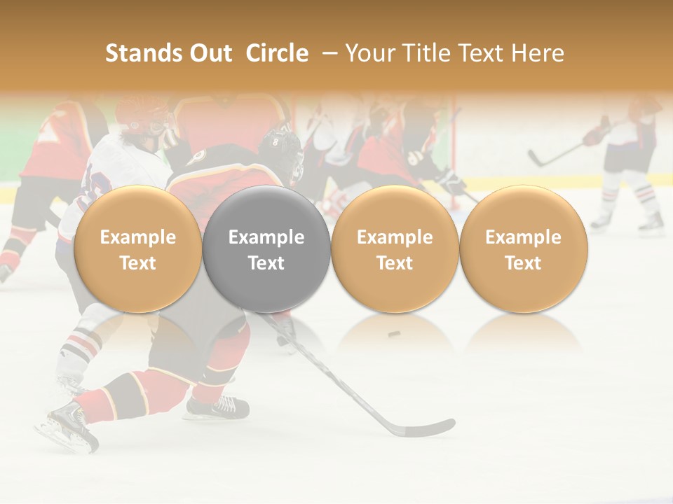 Player Helmet Celebrate PowerPoint Template