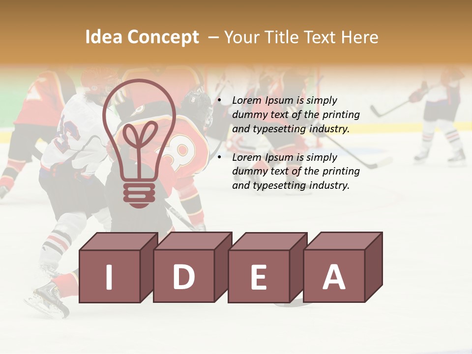 Player Helmet Celebrate PowerPoint Template