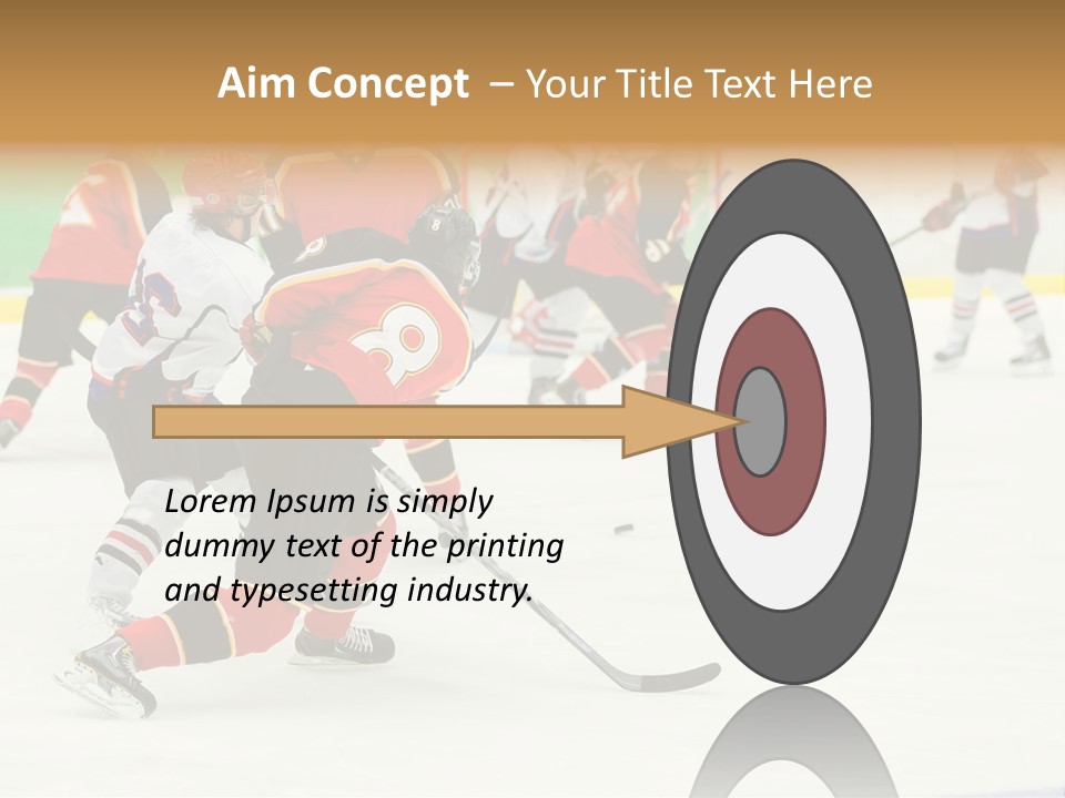 Player Helmet Celebrate PowerPoint Template