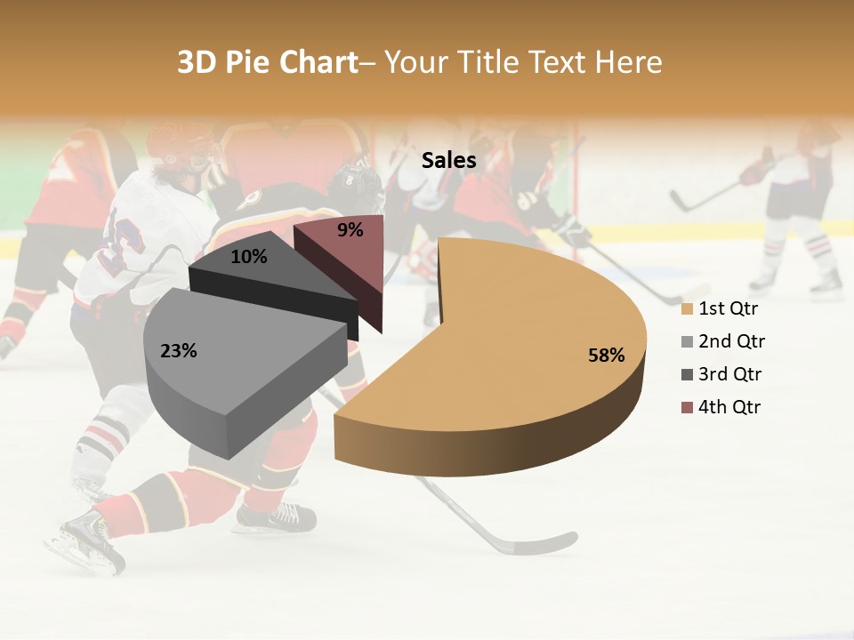 Player Helmet Celebrate PowerPoint Template