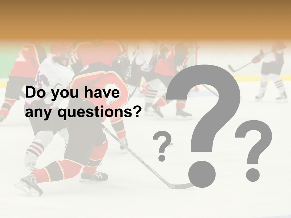 Player Helmet Celebrate PowerPoint Template