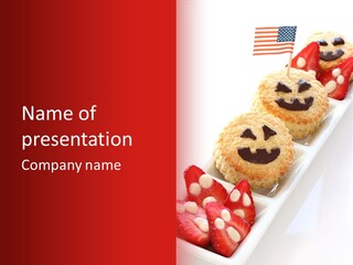 Scone Food Halloween PowerPoint Template
