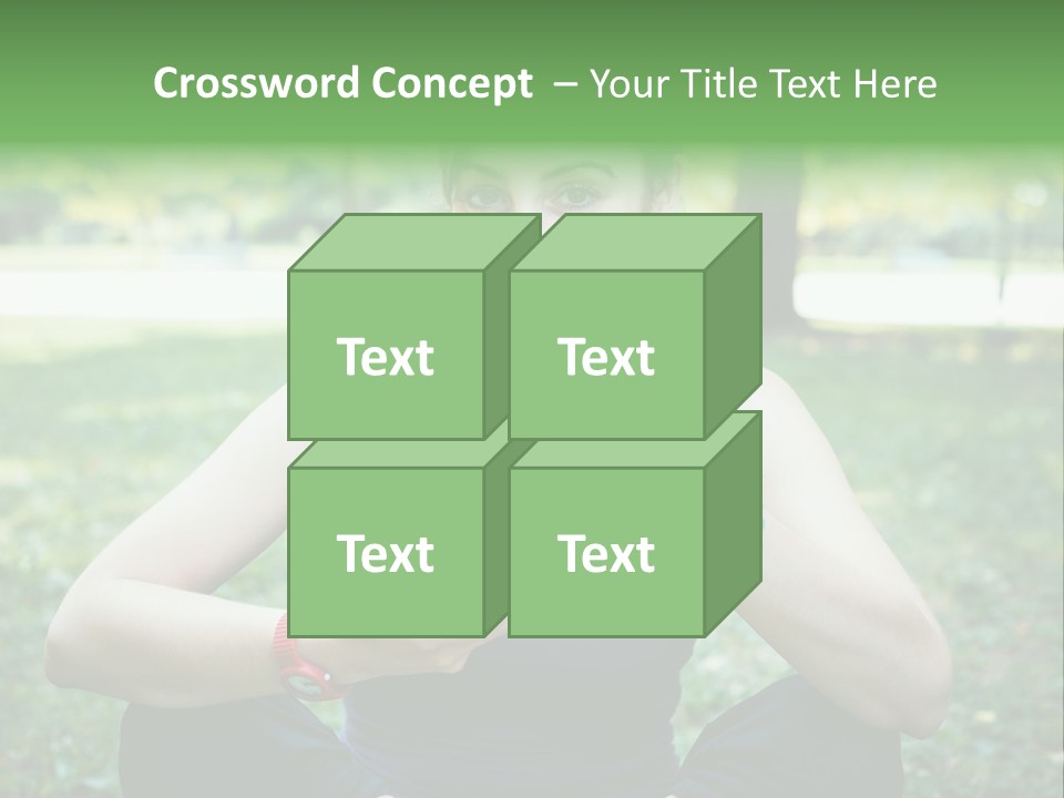 Fruit Beautiful Athlete PowerPoint Template