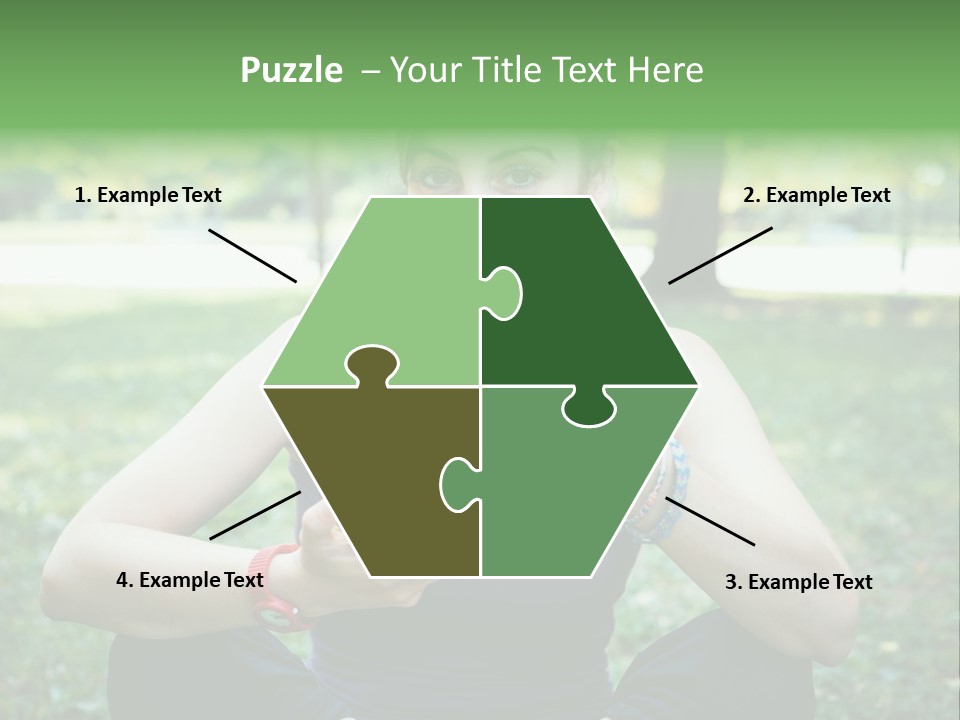 Fruit Beautiful Athlete PowerPoint Template