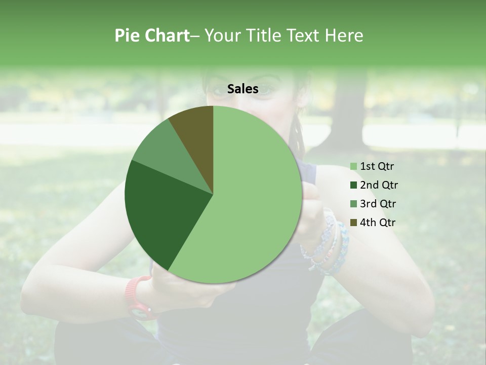 Fruit Beautiful Athlete PowerPoint Template