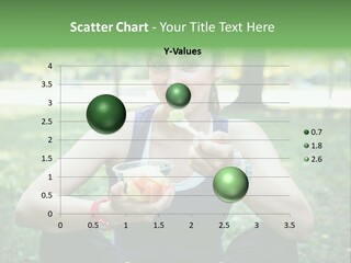 Fruit Beautiful Athlete PowerPoint Template