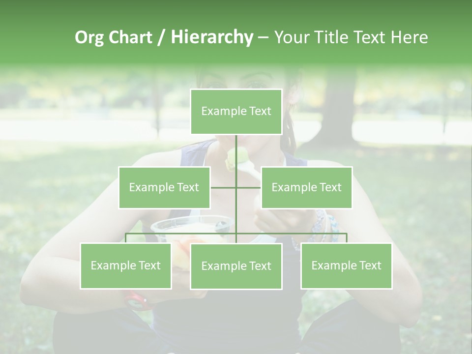 Fruit Beautiful Athlete PowerPoint Template