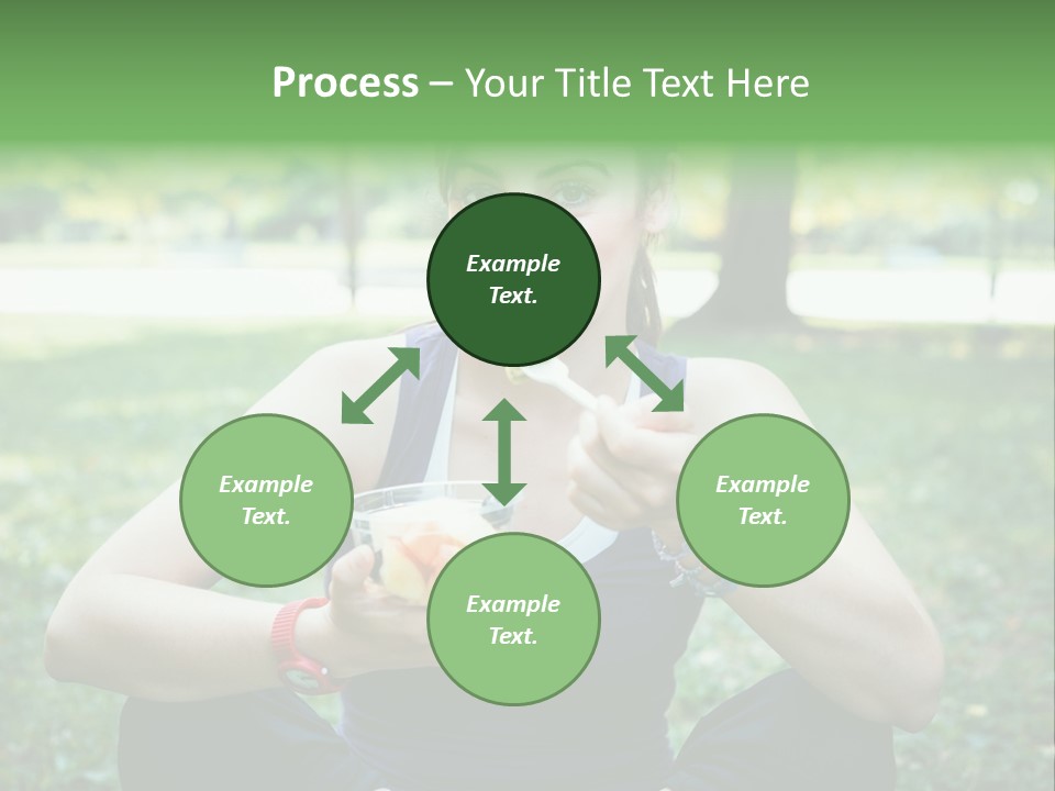 Fruit Beautiful Athlete PowerPoint Template