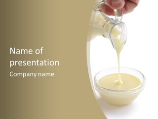 Drizzled Jug Condense PowerPoint Template
