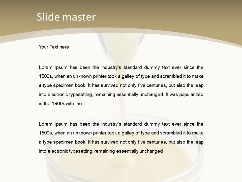 Drizzled Jug Condense PowerPoint Template