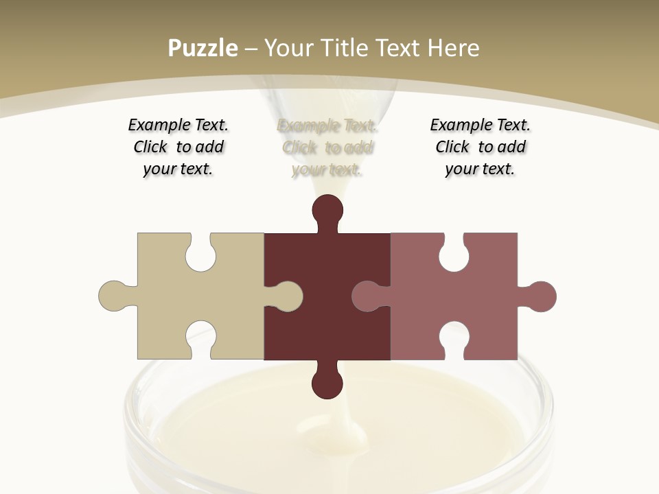 Drizzled Jug Condense PowerPoint Template