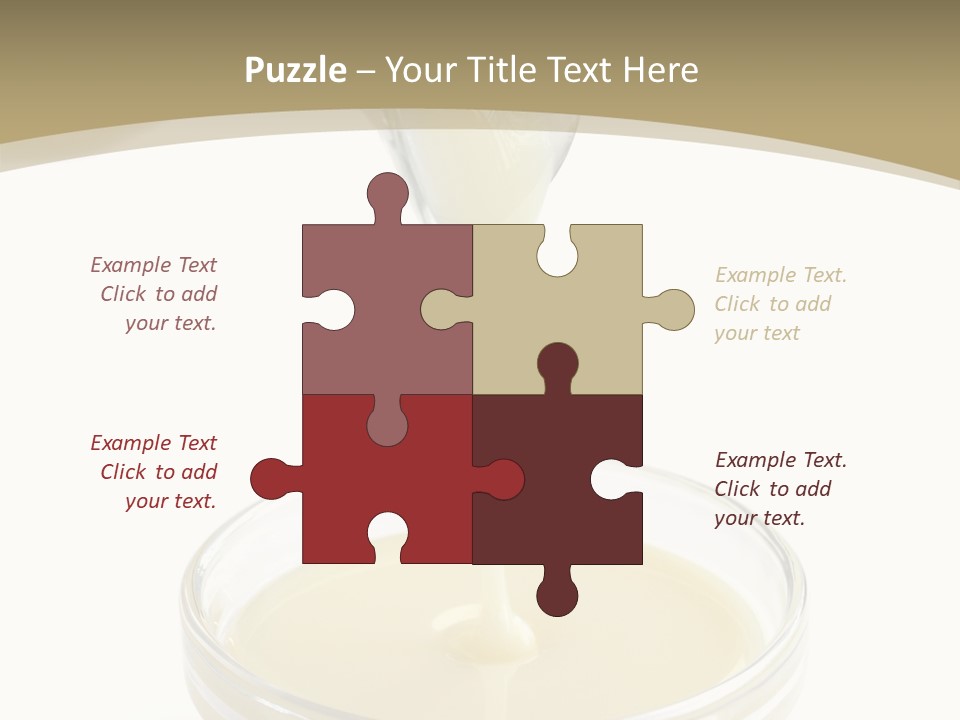 Drizzled Jug Condense PowerPoint Template