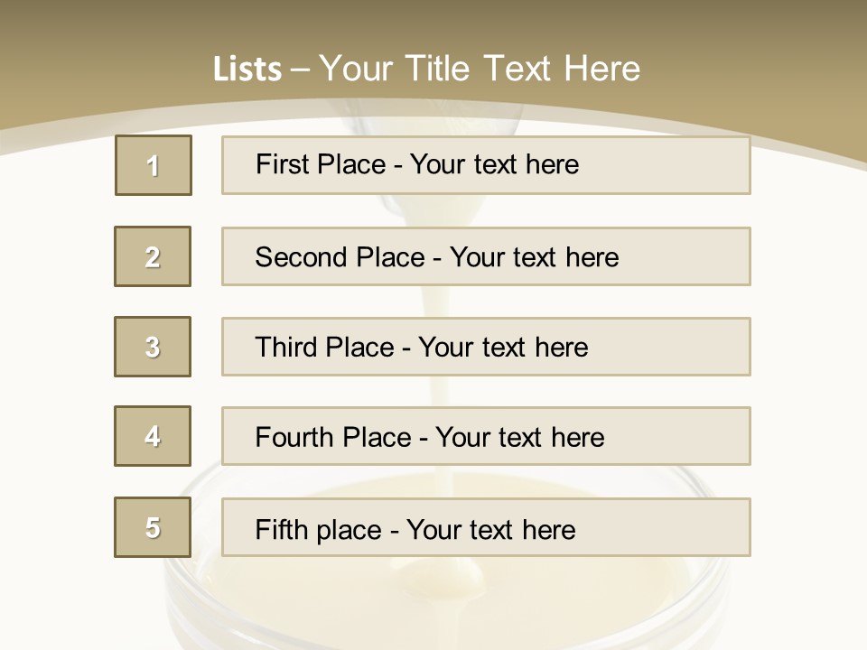 Drizzled Jug Condense PowerPoint Template