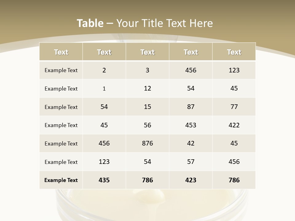 Drizzled Jug Condense PowerPoint Template