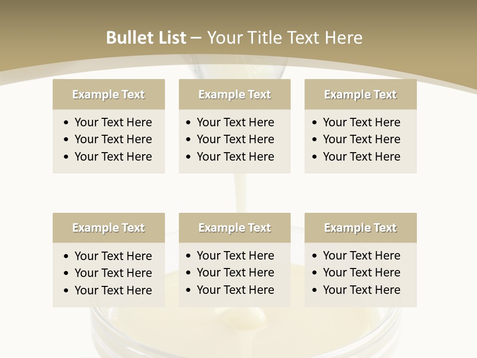Drizzled Jug Condense PowerPoint Template