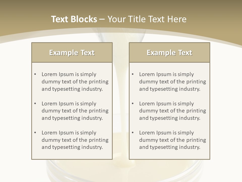 Drizzled Jug Condense PowerPoint Template