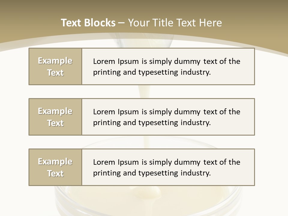 Drizzled Jug Condense PowerPoint Template