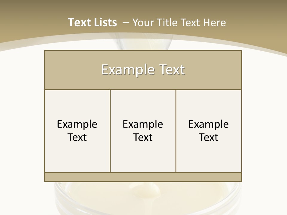 Drizzled Jug Condense PowerPoint Template