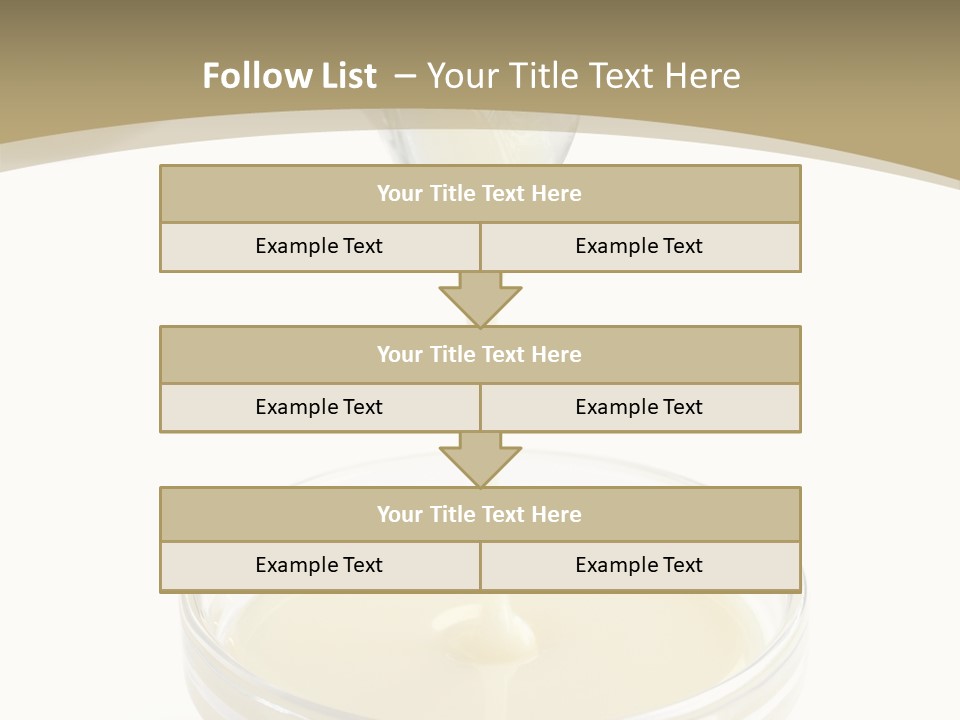 Drizzled Jug Condense PowerPoint Template