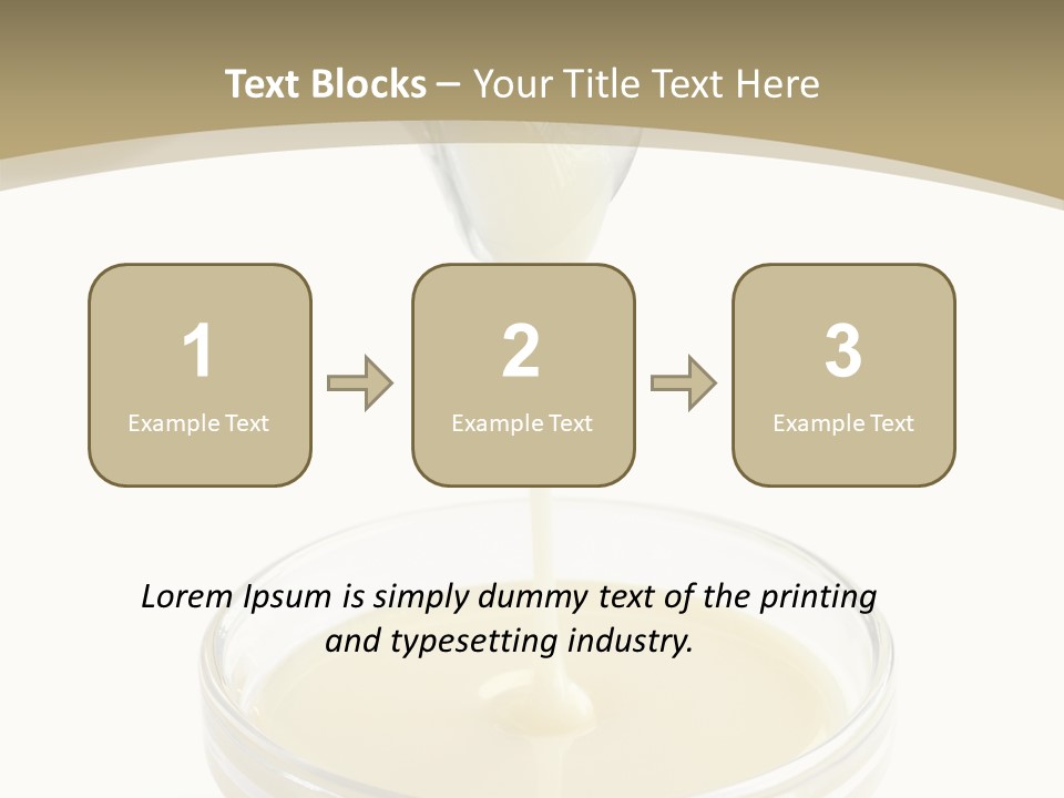 Drizzled Jug Condense PowerPoint Template