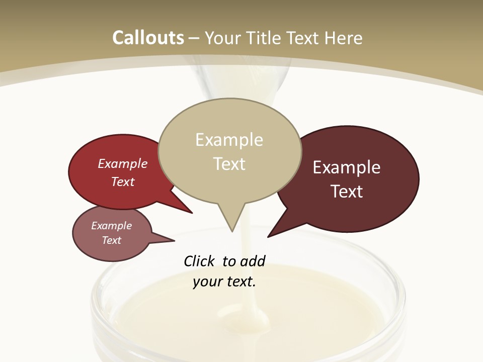 Drizzled Jug Condense PowerPoint Template