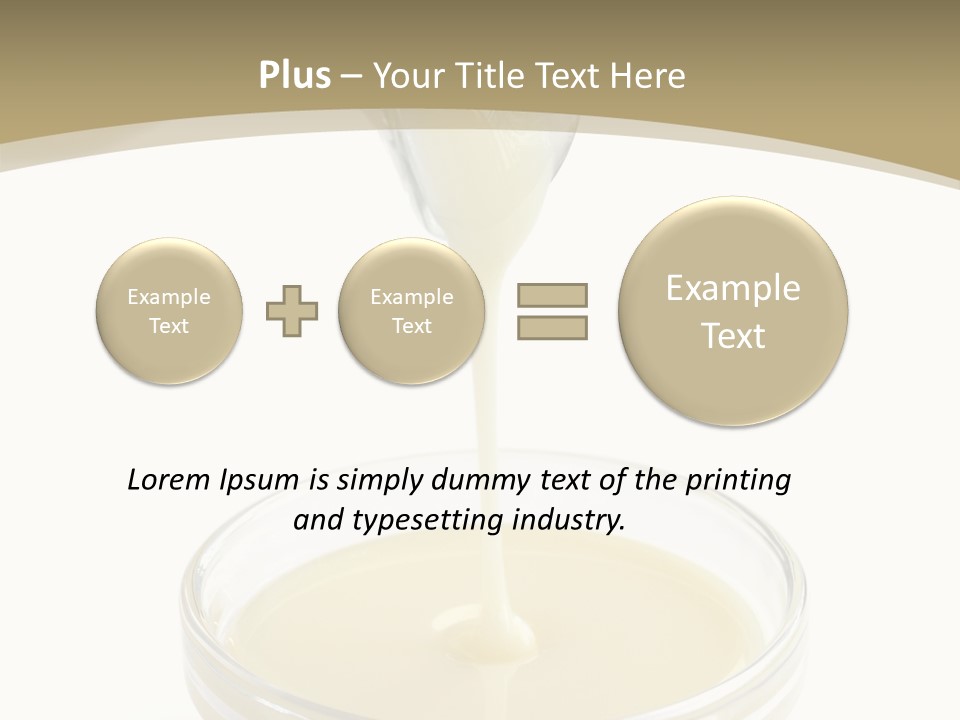 Drizzled Jug Condense PowerPoint Template
