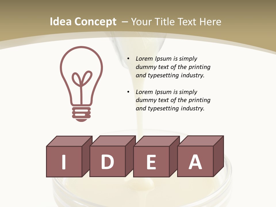 Drizzled Jug Condense PowerPoint Template
