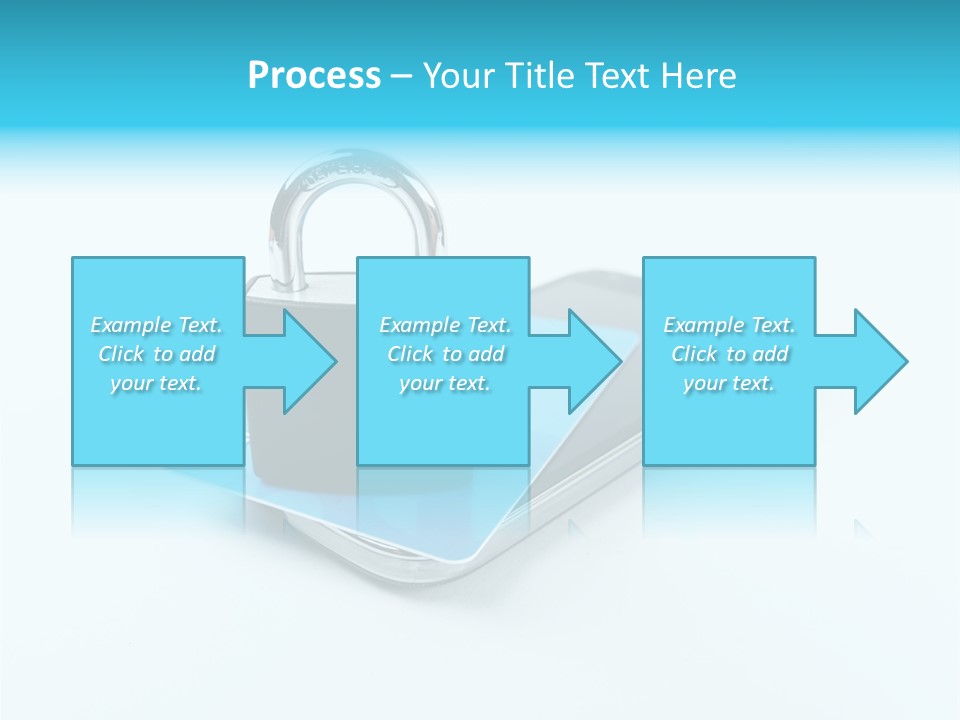 Isolated Lock Smartphone PowerPoint Template
