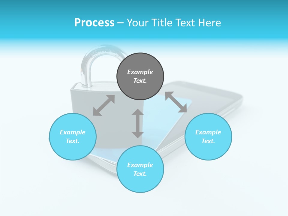 Isolated Lock Smartphone PowerPoint Template