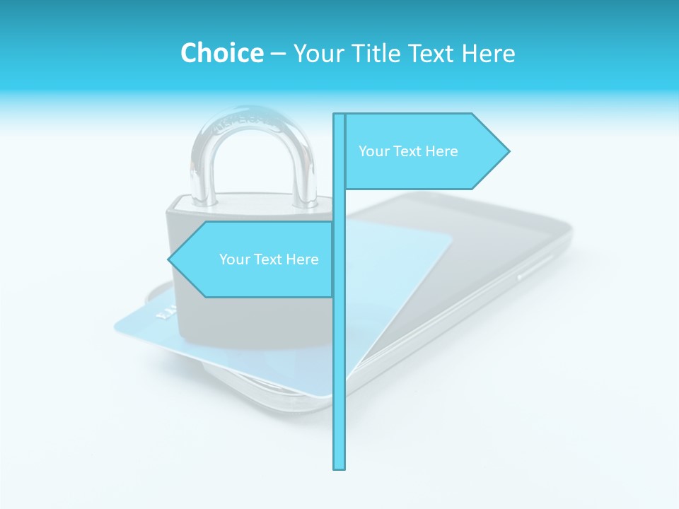 Isolated Lock Smartphone PowerPoint Template