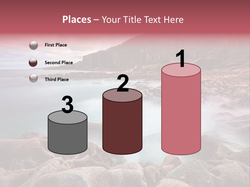 Flowing Vacation Shore PowerPoint Template