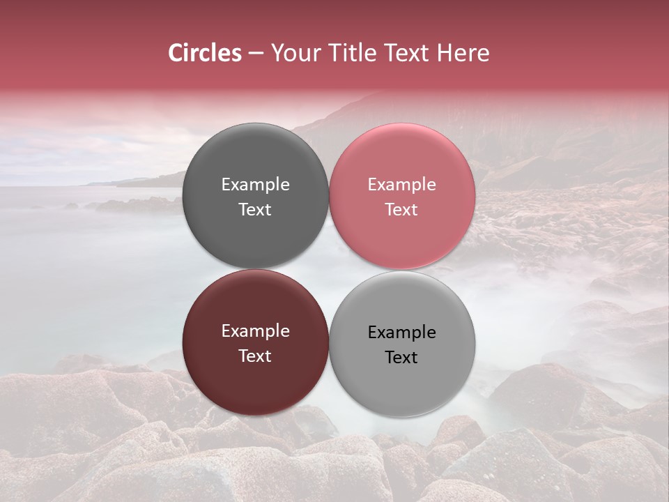 Flowing Vacation Shore PowerPoint Template