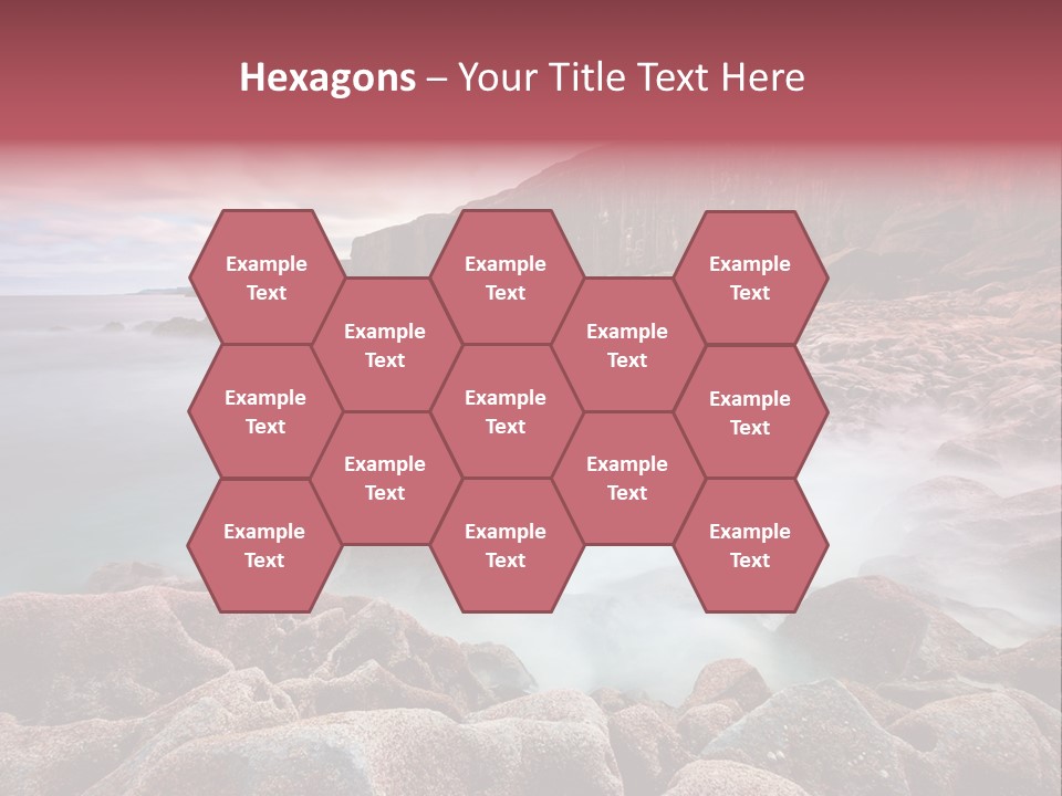 Flowing Vacation Shore PowerPoint Template