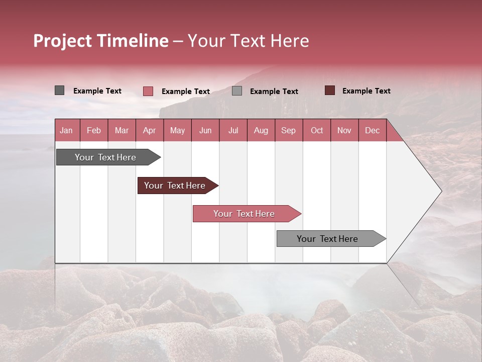 Flowing Vacation Shore PowerPoint Template