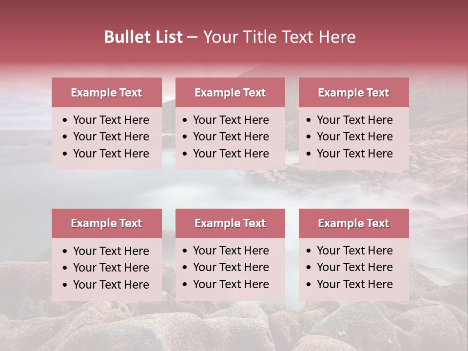 Flowing Vacation Shore PowerPoint Template