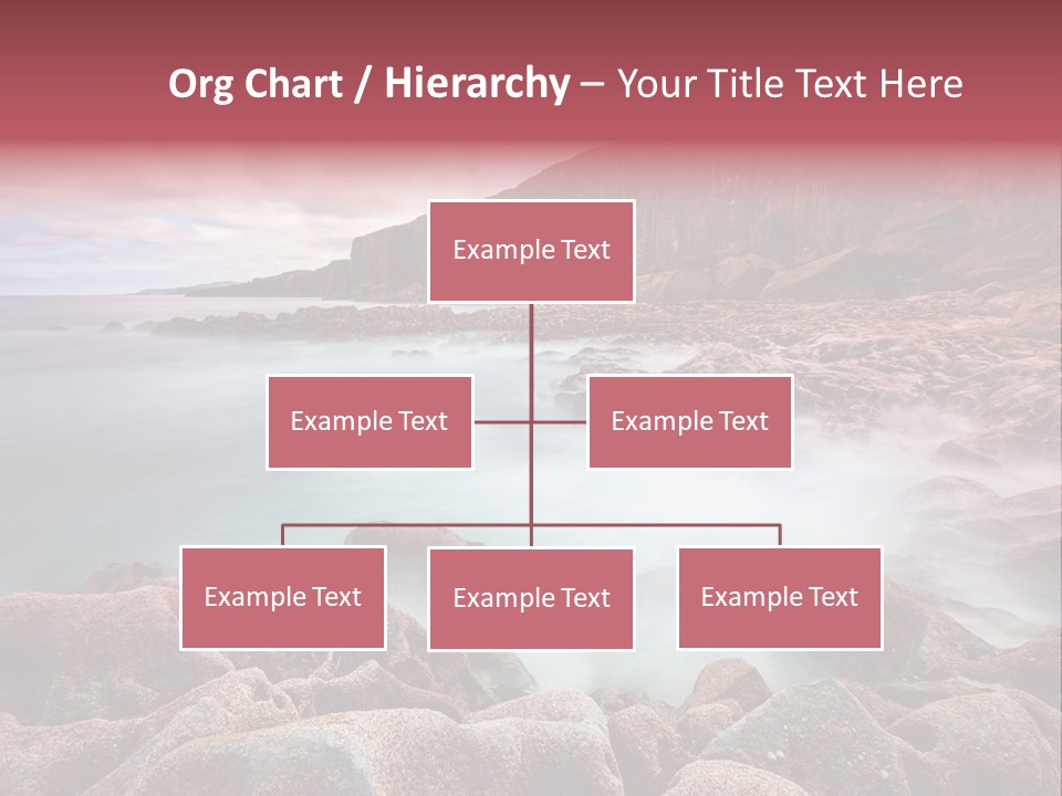 Flowing Vacation Shore PowerPoint Template